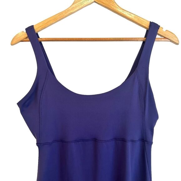 FIG Canada Macon Sleeveless A-Line Midi Dress in Ocean Purple Size Medium - Picture 3 of 5